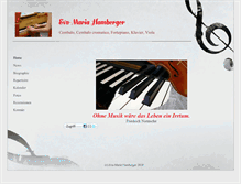 Tablet Screenshot of eva-maria-hamberger-music.com
